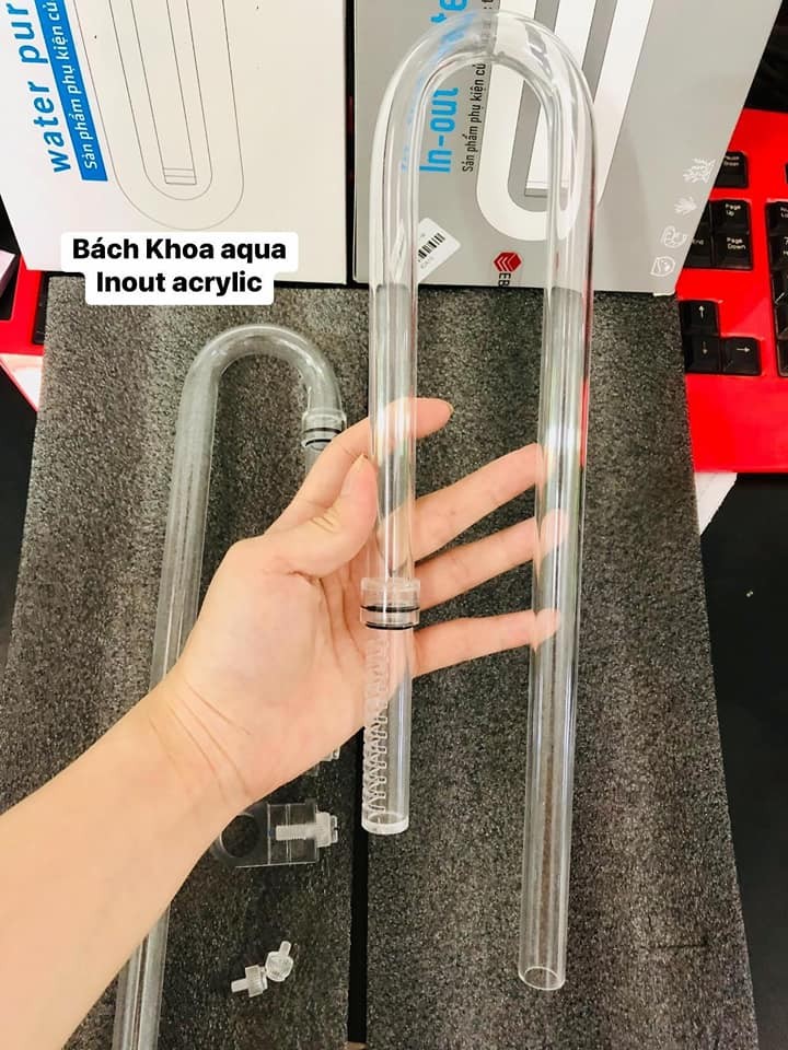 In Out Acrylic trong suốt Fi10 - Fi12 - Fi16 cho bể cá